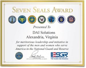 Seven Seals Award Certificate